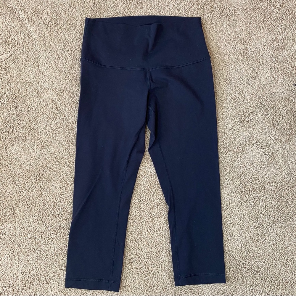 Lululemon Wunder Under Black Cropped Leggings 10